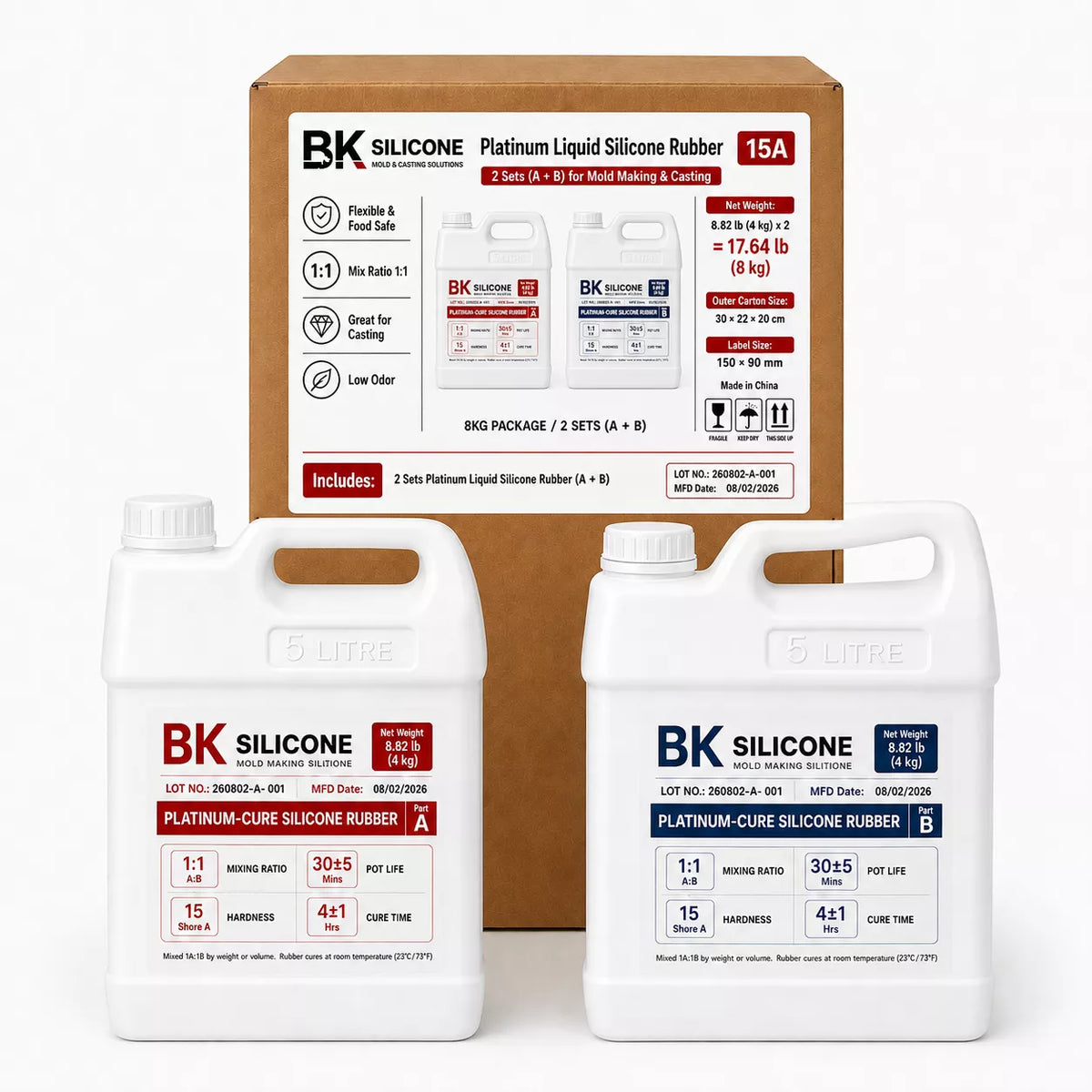BK-A15 Platinum-Cure Silicone Rubber – Shore A15