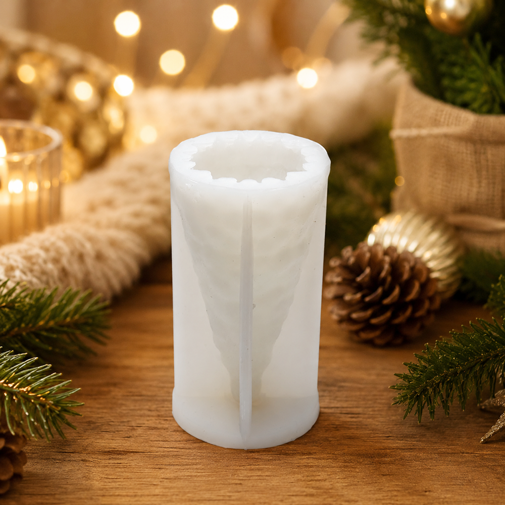 9477 Christmas Tree Silicone Candle Mold close-up