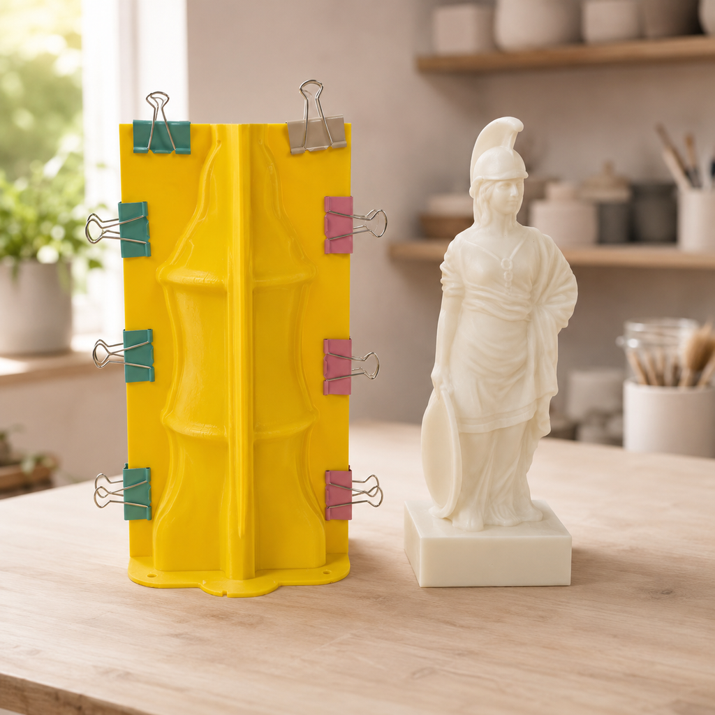 Athena warrior goddess statue made with silicone mold 6002